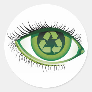 Recycle Eye Sticker