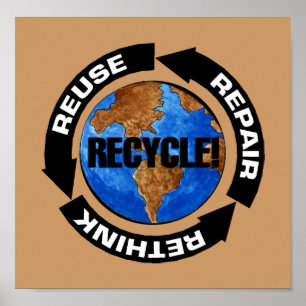 Recycle For Earth Day Poster
