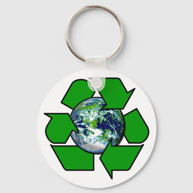 Recycle for Planet Earth Key Ring (Front)