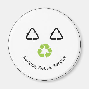 Recycle Funny Face Magnet
