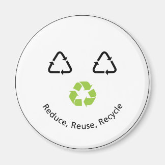 Recycle Funny Face Magnet