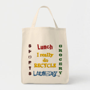 Recycle Grocery Tote Bag