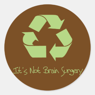 Recycle it's Easy Classic Round Sticker