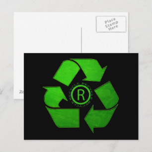 Recycle Logo by Shirley Taylor Postcard