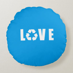 Recycle Love Round Cushion