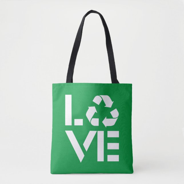 Recycle Love Tote Bag (Front)