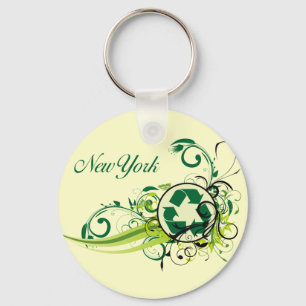 Recycle New York Key Ring
