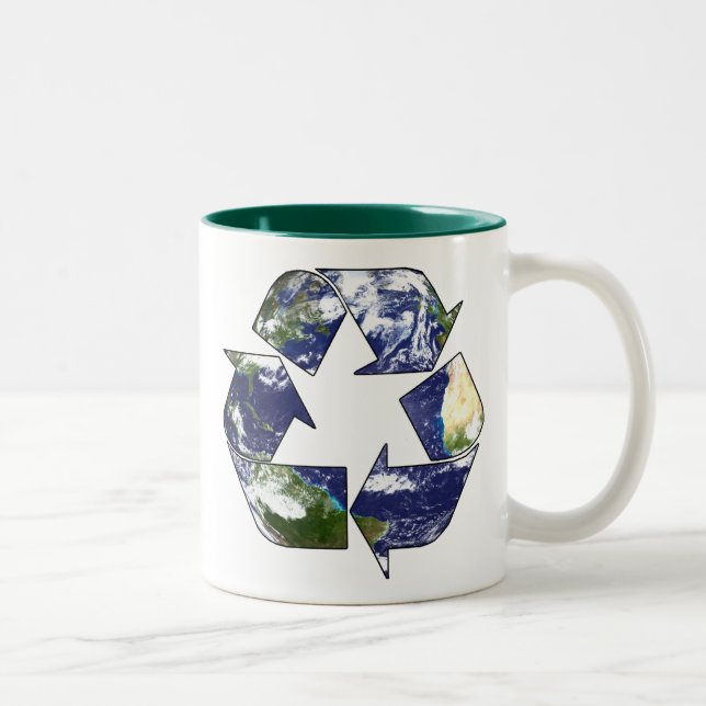 Recycle Now Two-Tone Coffee Mug (Right)