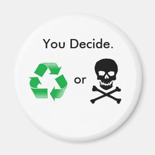 Recycle or Death: You Decide Magnet
