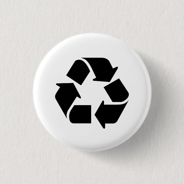 Recycle Pictogram Button (Front)