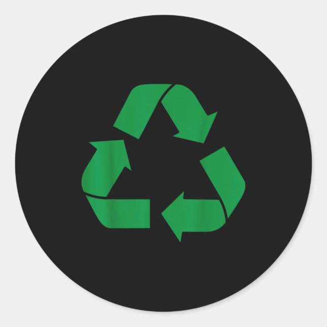Recycle Recycling  Classic Round Sticker (Front)