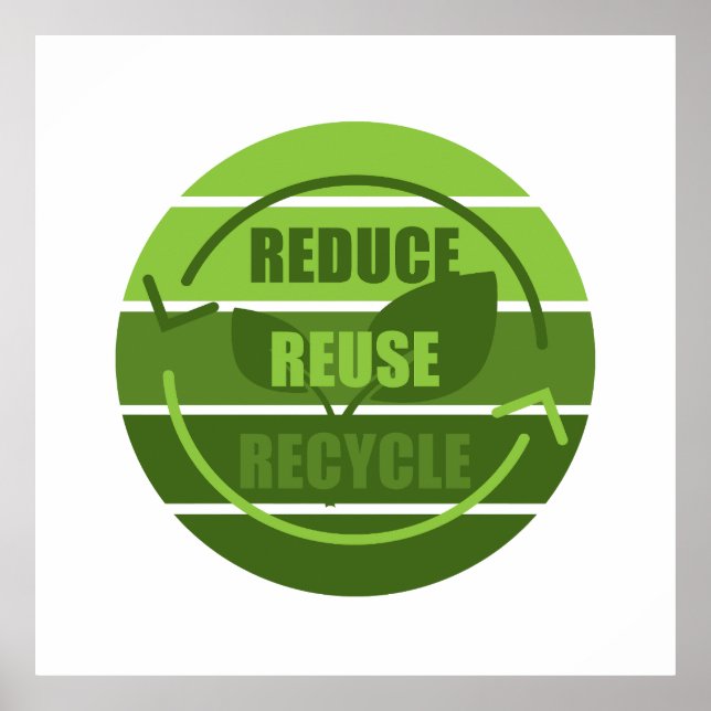 recycle reduce reuse poster (Front)