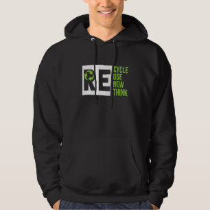 Recycle Reuse Renew Rethink Crisis Environmental A Hoodie