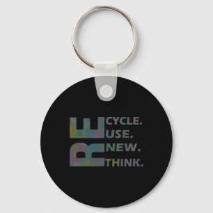 Recycle Reuse Renew Rethink Crisis Environmental A Key Ring