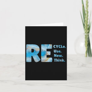 Recycle Reuse Renew Rethink Crisis Environmental E Card
