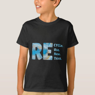 Recycle Reuse Renew Rethink Crisis Environmental E T-Shirt