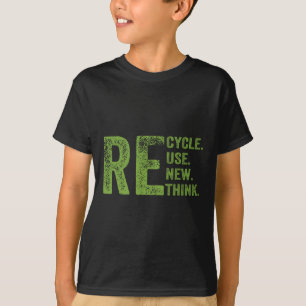 Recycle Reuse Renew Rethink Earth Day Environmenta T-Shirt