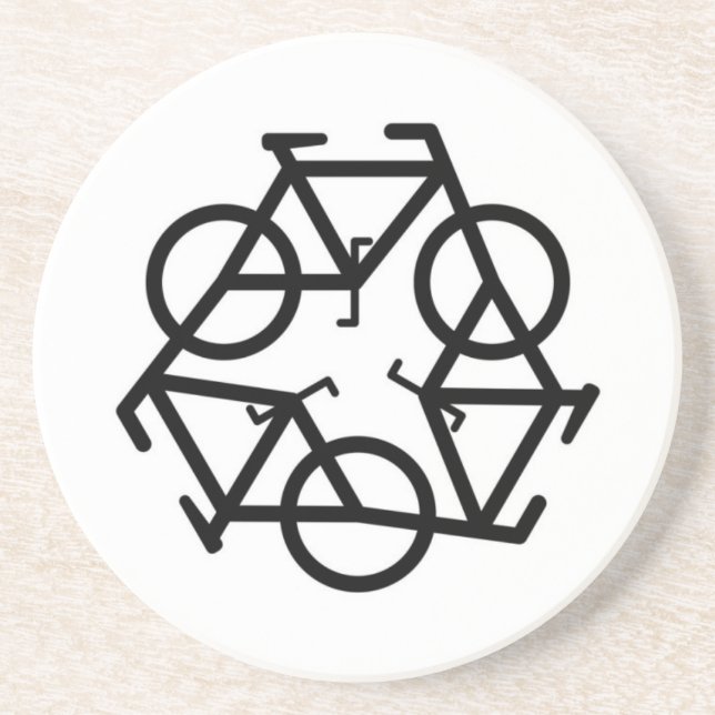 Recycle Sandstone Coaster (Front)