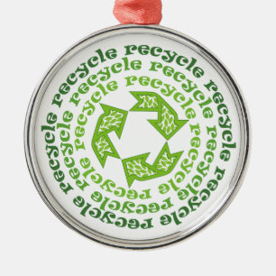 Recycle sign  custom ornament