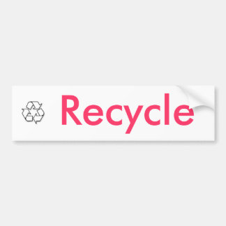 recycle sign, Recycle Bumper Sticker
