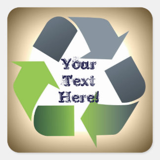 Recycle Square Sticker