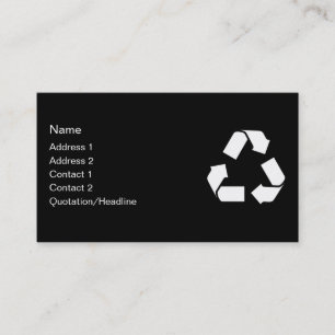 RECYCLE SYMBOL BUSINESS CARD