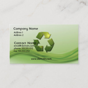 Recycle Symbol Business Card