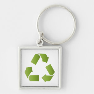 RECYCLE SYMBOL KEY RING