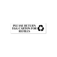 Recycle symbol Please return carton egg