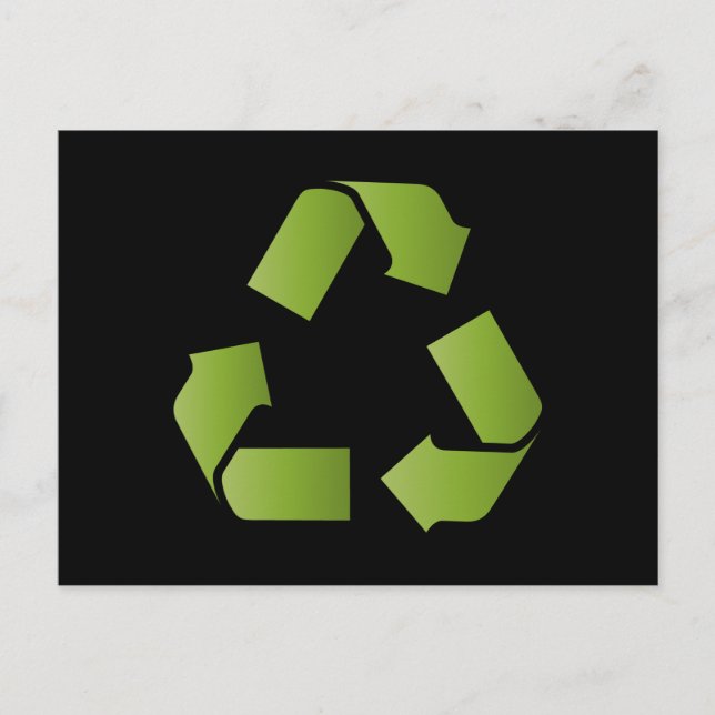 RECYCLE SYMBOL POSTCARD (Front)