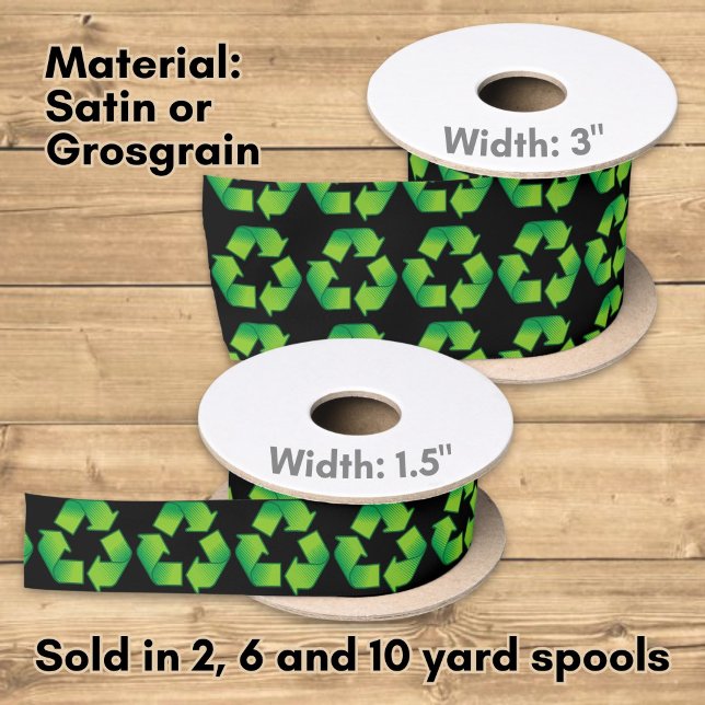 Recycle Symbol Satin Ribbon (Creator Uploaded)