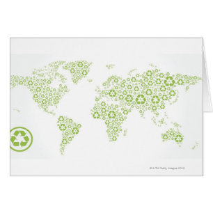Recycle symbols used to create the planet