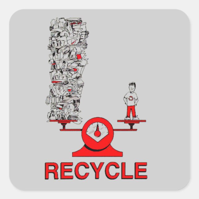Recycle Trash Sticker (Front)