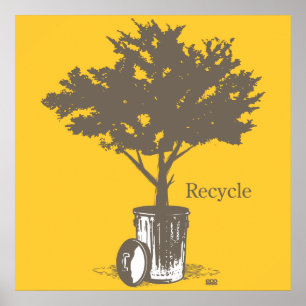 Recycle Tree Poster