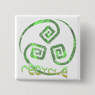 Recycle Tribal button