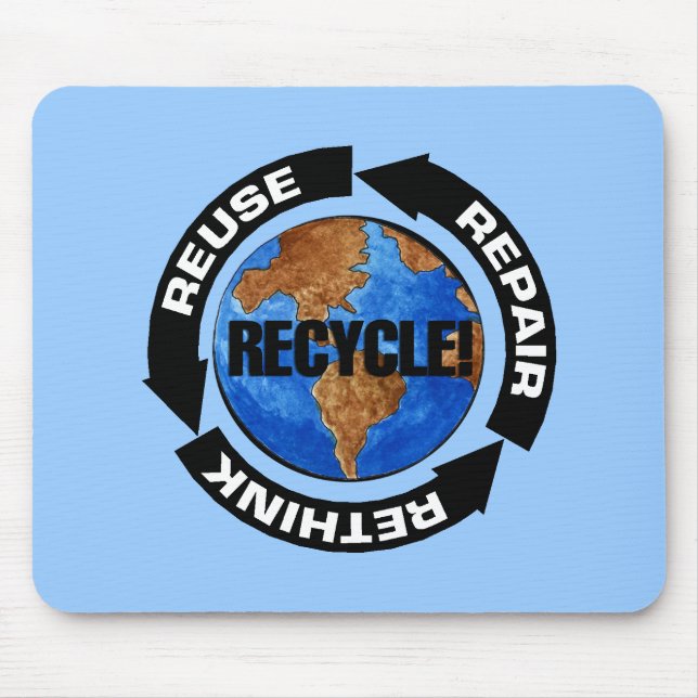 Recycle World Mouse Mat (Front)