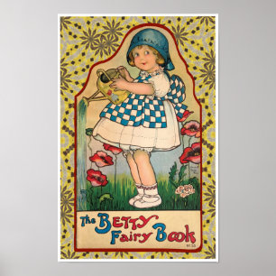 RECYCLED ART: 1920 BOOK COVER ILLUSTRATION  POSTER