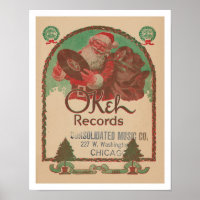 RECYCLED ART: 1920s OKEH RECORDS PAMPHLET XMAS