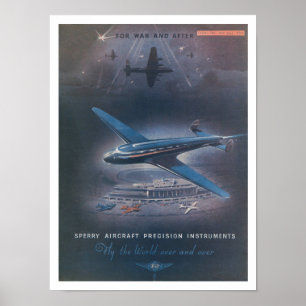 RECYCLED ART: WWII AVIATION ADVERTISING POSTER