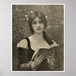 RECYCLED FINE ART 19TH CENTURY ILLUSTRATION  POSTER