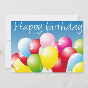 Recycled Happy Birthday Greeting Card  & Invites