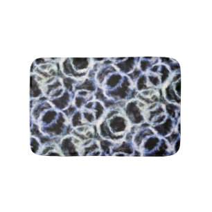 recycled indigo shibori : bath mat