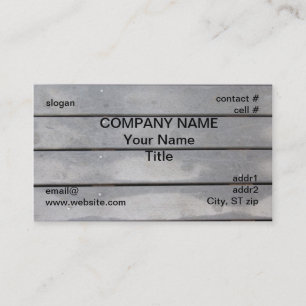recycled plastic decking business card