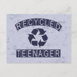 Recycled Teenager Postcard