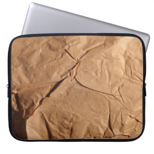 Recycled wrapping paper. Texture. Laptop Sleeve