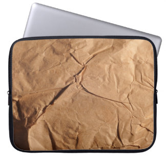 Recycled wrapping paper. Texture. Laptop Sleeve