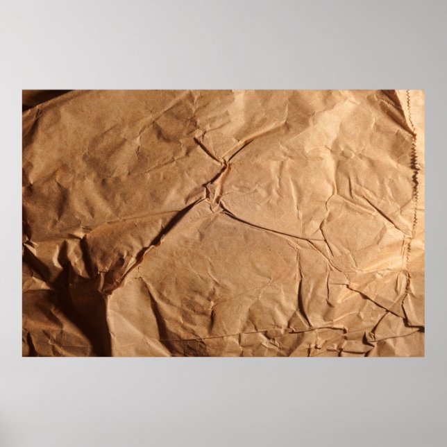 Recycled wrapping paper. Texture. Poster (Front)