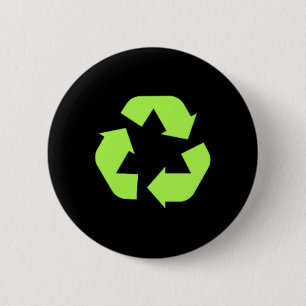 Recycles Earth Environmental Sustainability Recycl 6 Cm Round Badge