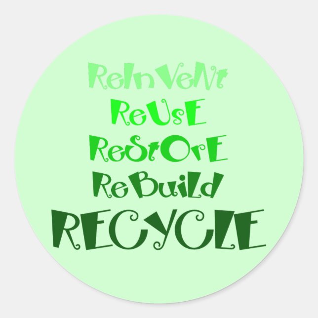 Recycling Awareness Stickers (Front)