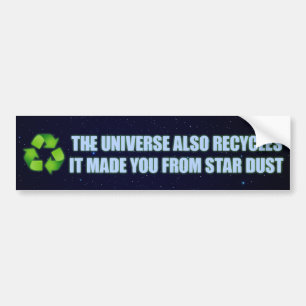 recycling bumper sticker